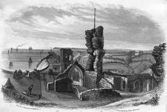 Hastings Castle c1854